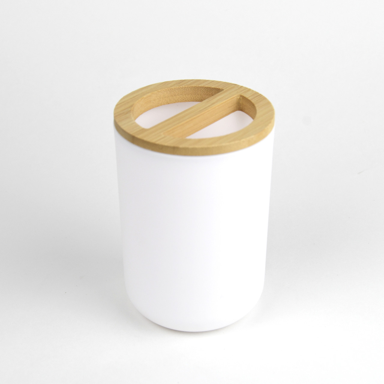 Set Elegant pentru baie format din 6 piese, ABS + lemn, culoare alb/maro FAVLine Selection