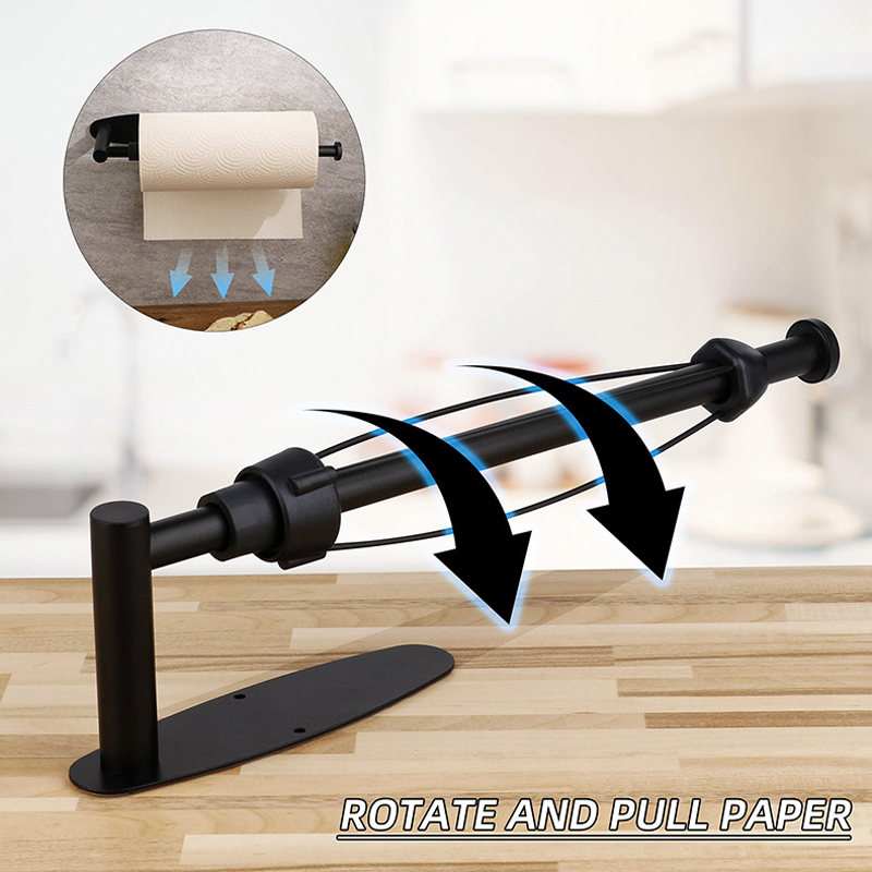 Suport rola prosop de bucatarie, culoare neagra FAVLine Selection