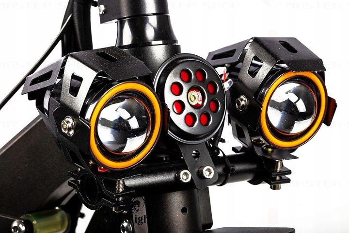 Proiector LED cu Lupa, Angel Eye ALB si Devil Eye RED, alimentare 12V, pentru Off-Road, ATV, SSV, UTV FAVLine Selection