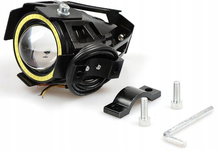 Proiector LED cu Lupa, Angel Eye ALB si Devil Eye RED, alimentare 12V, pentru Off-Road, ATV, SSV, UTV FAVLine Selection