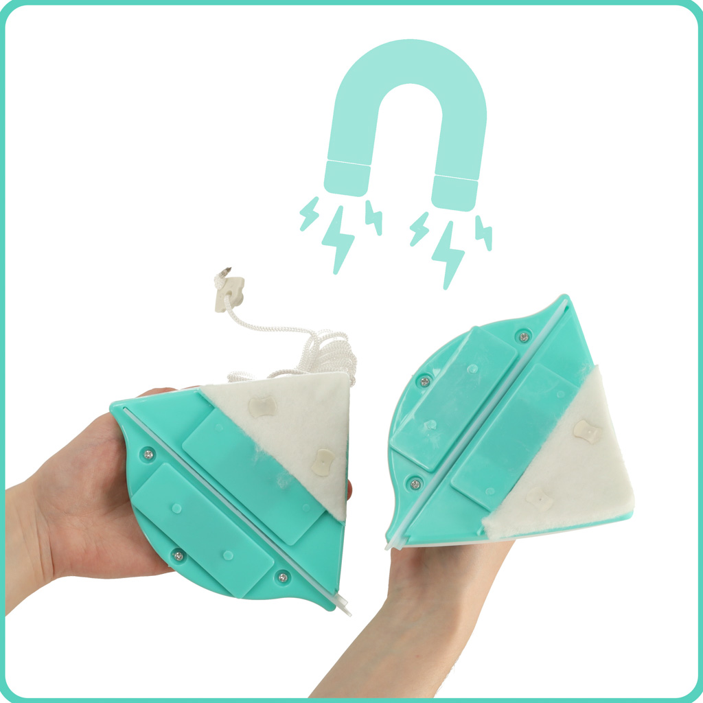 Unealta de spalat geamuri pe ambele fete, cu magnet, lavete si snur de siguranta FAVLine Selection