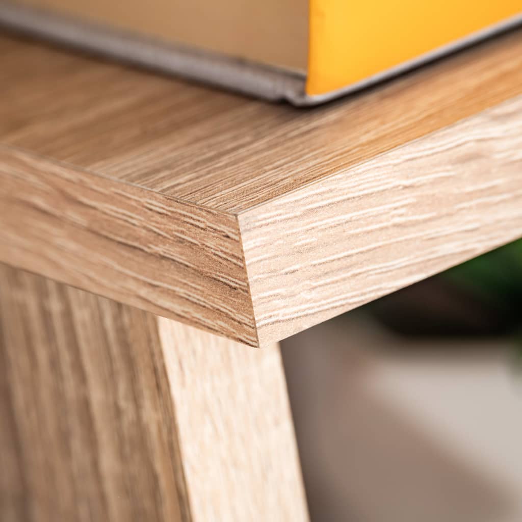 Mobilă de perete cu spațiu TV, iluminare LED, stejar sonoma GartenMobel Dekor