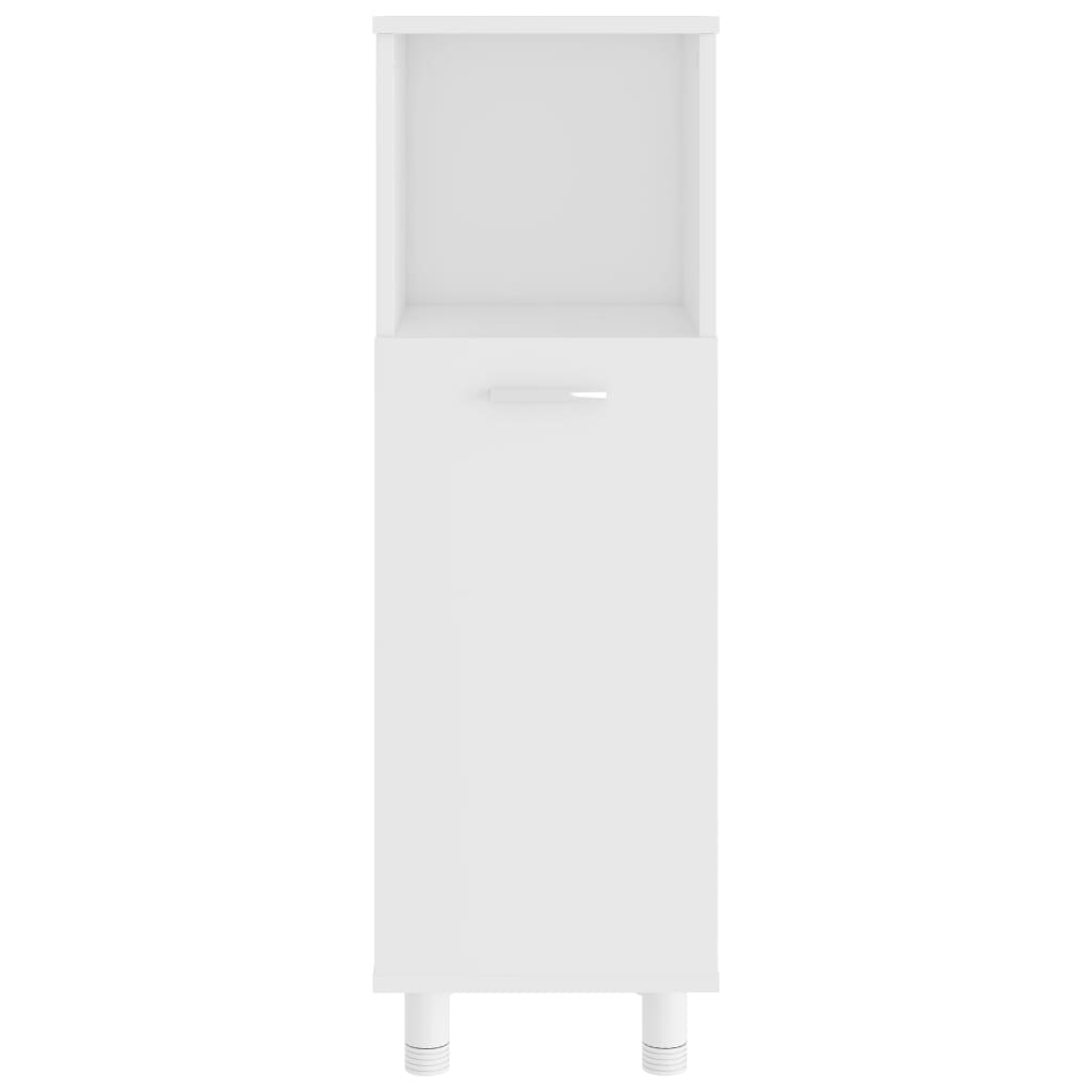 Set mobilier de baie, 3 piese, alb, lemn prelucrat GartenMobel Dekor