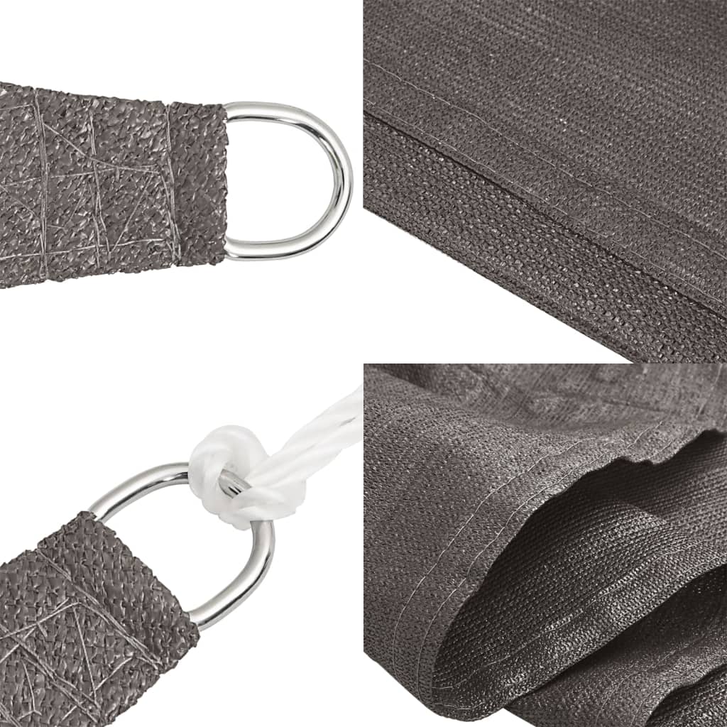 Pânză parasolar, antracit, 5 x 5 m, HDPE, 160 g/m² GartenMobel Dekor