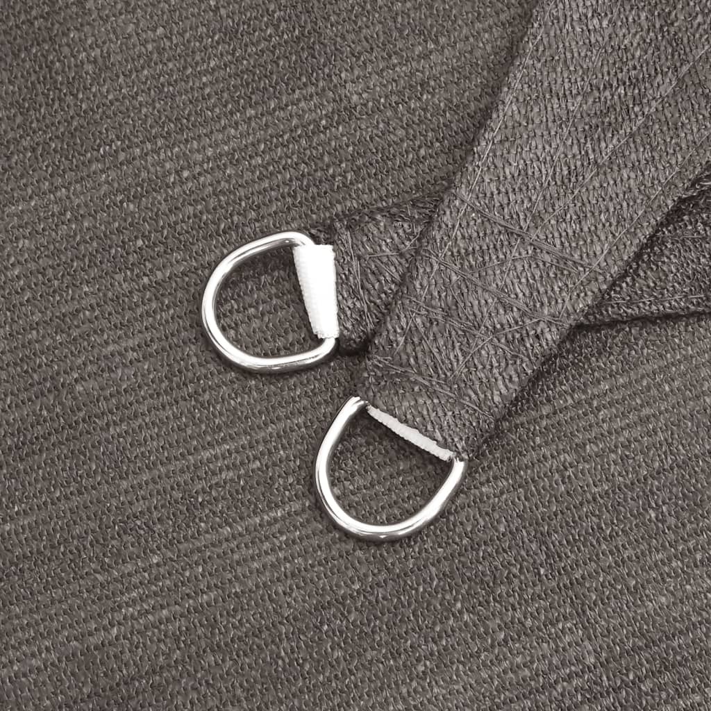 Pânză parasolar, antracit, 6x6x6 m, HDPE, 160 g/m² GartenMobel Dekor