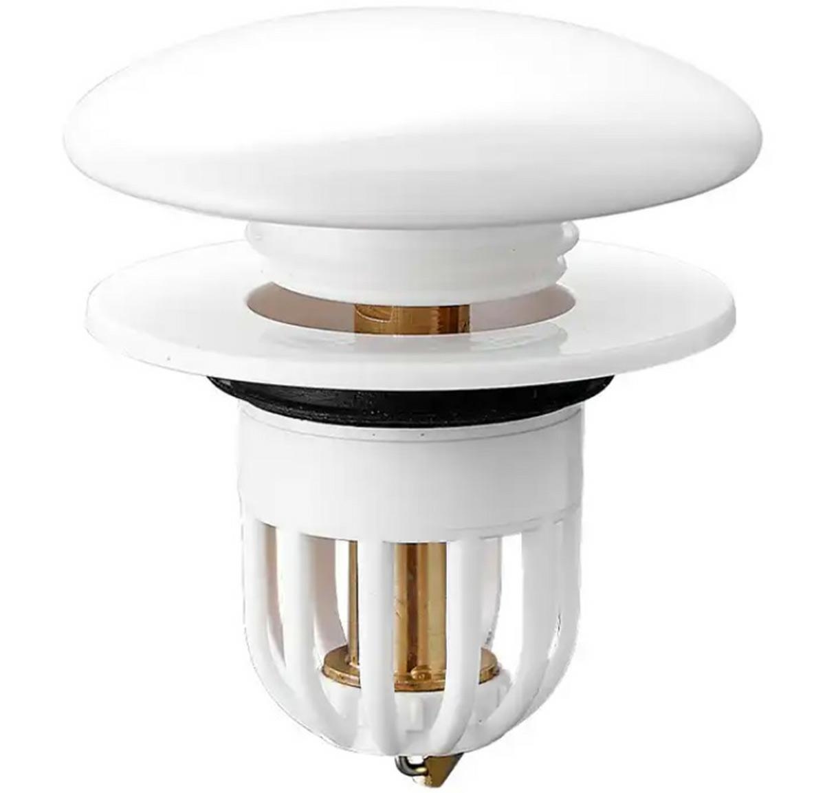 Dop scurgere chiuveta, universal, deschidere cu click, material oțel, diametru exterior 66 mm, culoare Alba FAVLine Selection