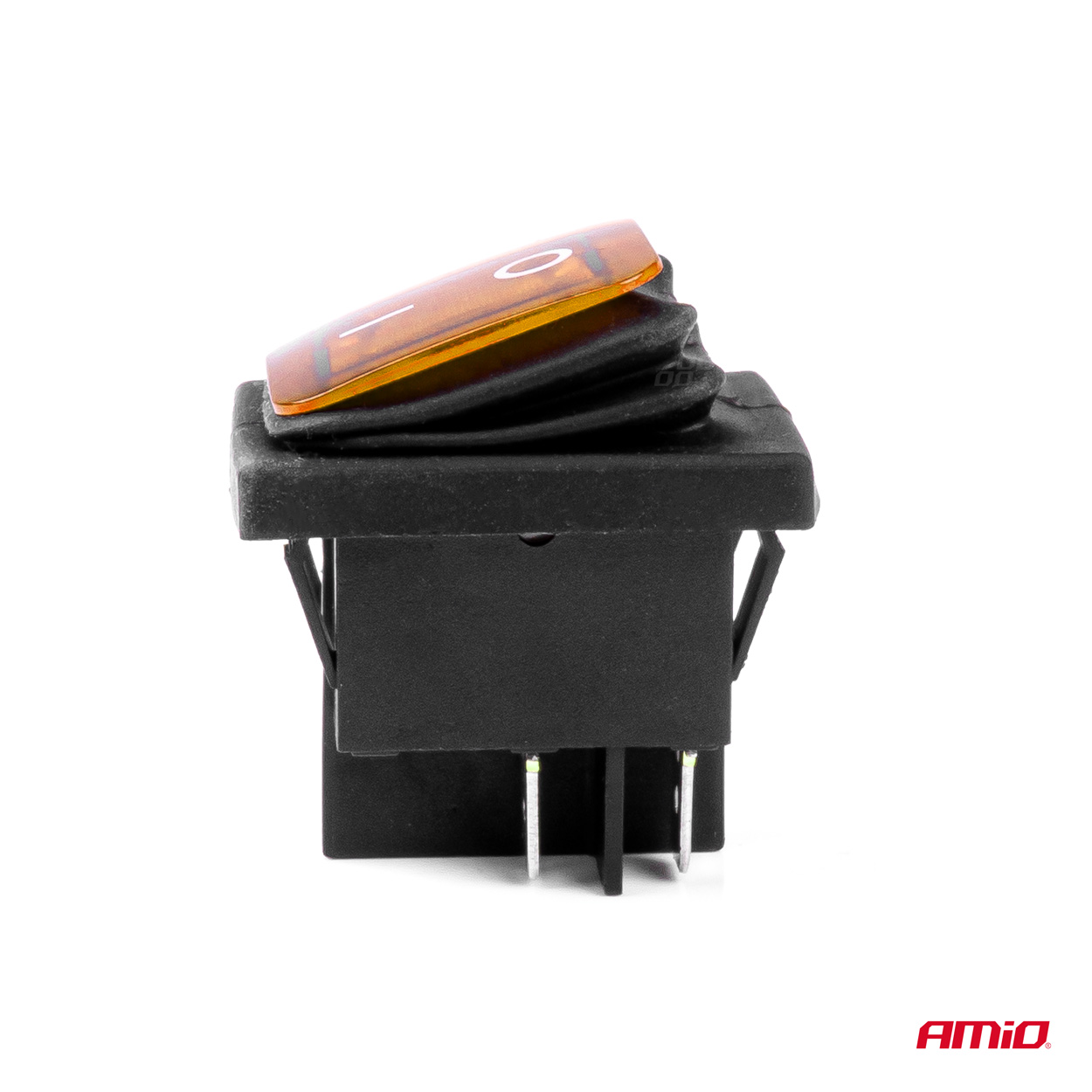 Intrerupator On/Off, 12/24V, dreptunghiular, waterproof, iluminat culoare Galben, destinatie auto, utilitare, Off-Road, ATV, SSV, QUAD FAVLine Selection