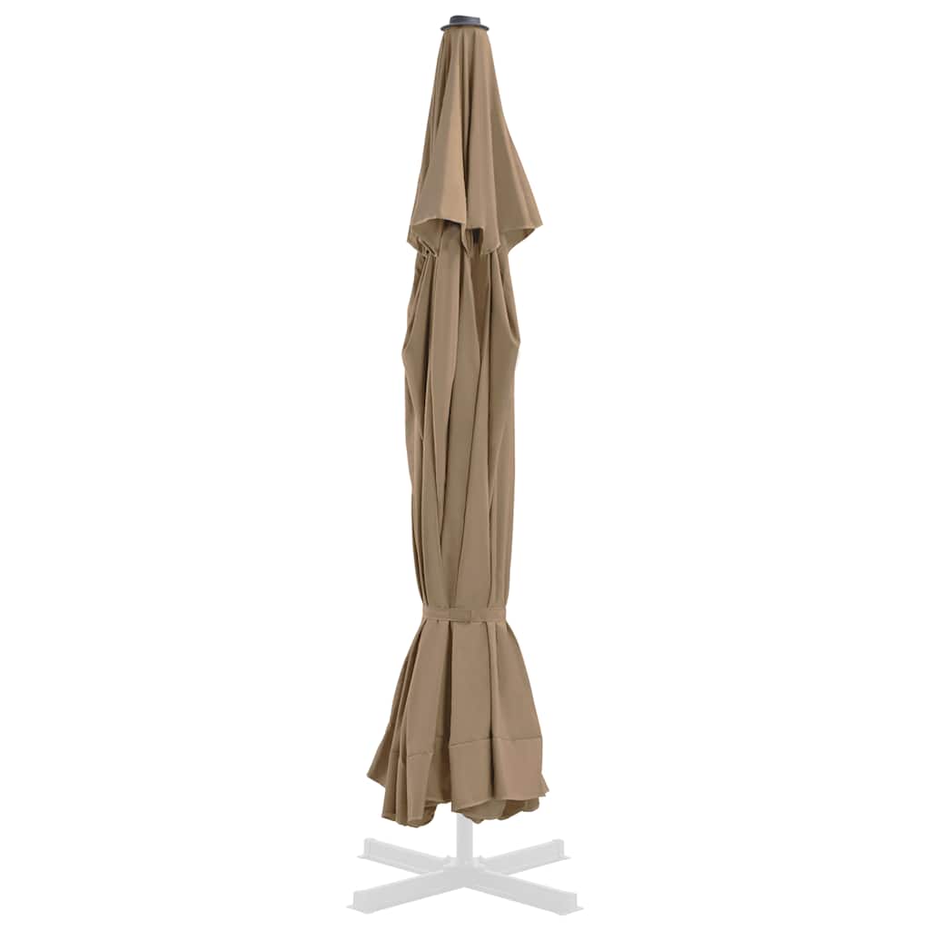 Pânză de schimb umbrelă de soare de exterior gri taupe 515 cm GartenMobel Dekor