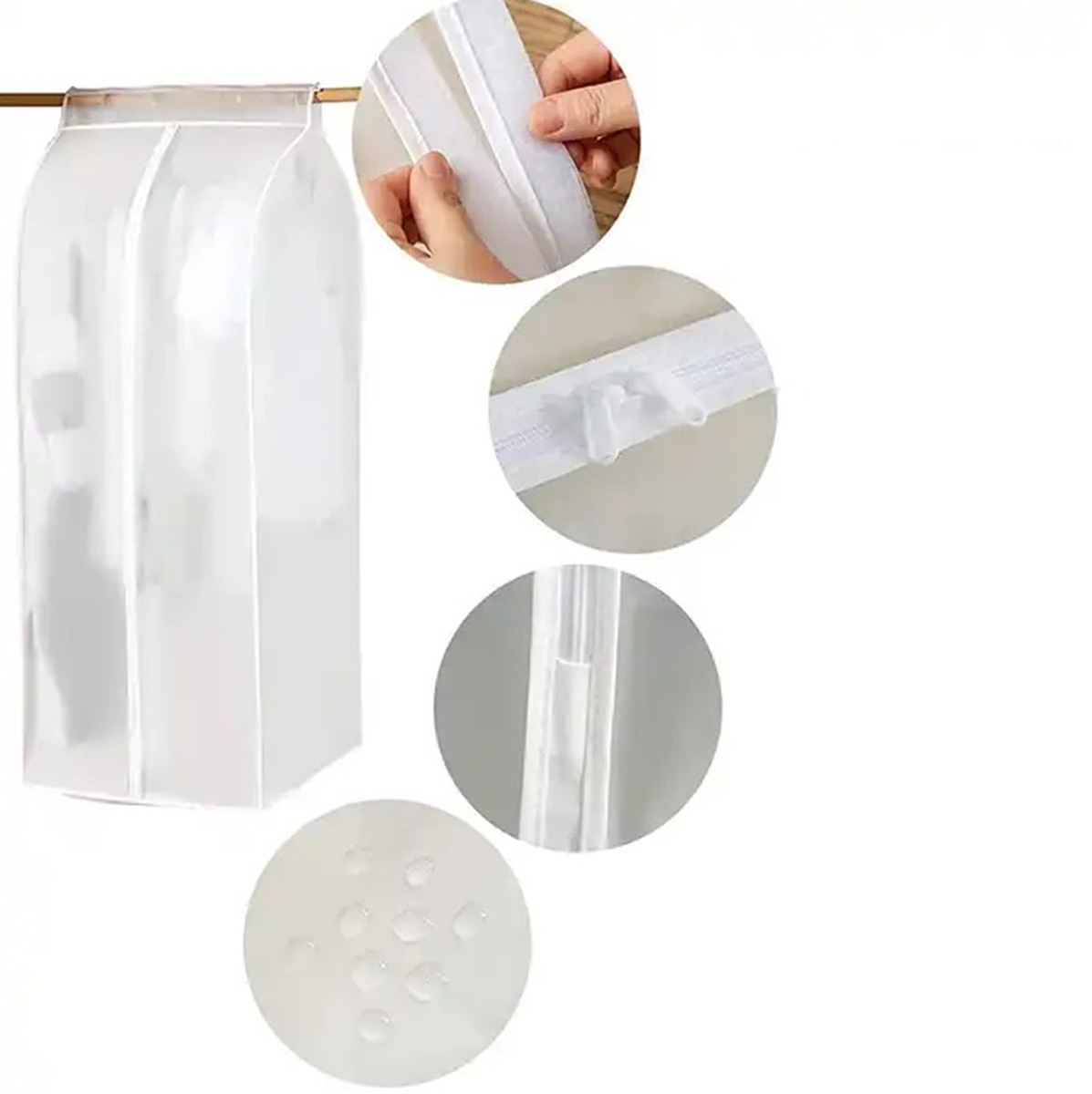 Organizator protectie haine, dimensiune 90 x 60 x 50 cm. culoare transparent, material textil FAVLine Selection