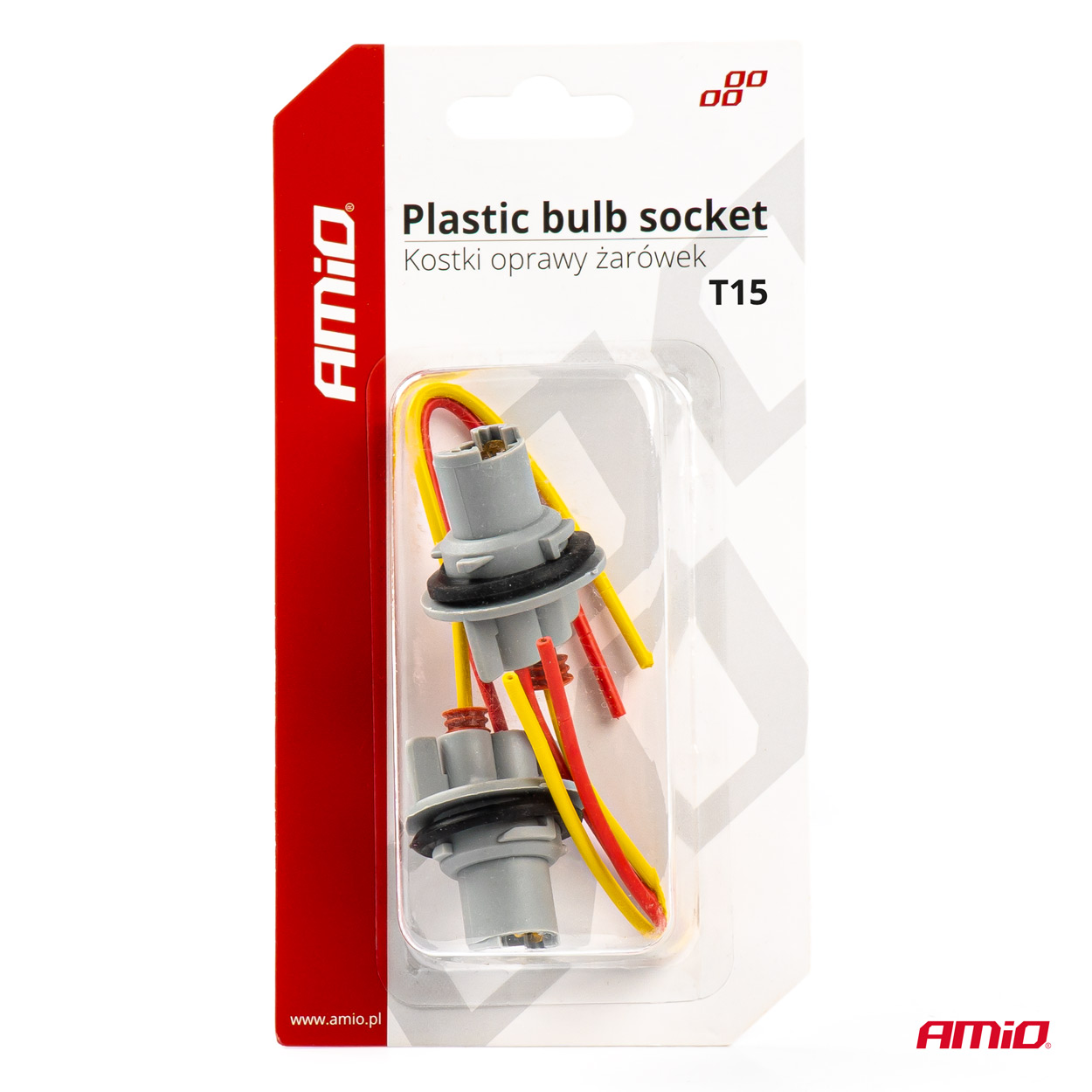 Set 2 socluri bec T15, W16W, W5W, cu garnitura din cauciuc FAVLine Selection