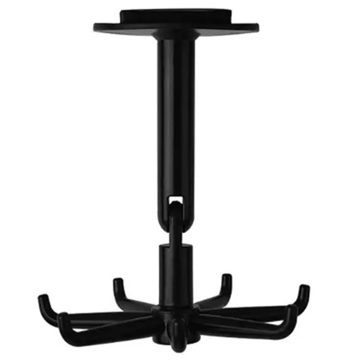 Umeras rotativ de bucatarie cu 6 carlige, material ABS, lungime 11 cm, culoare Negru FAVLine Selection