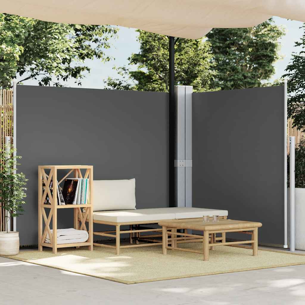 Copertină laterală retractabilă, antracit, 180x600 cm GartenMobel Dekor