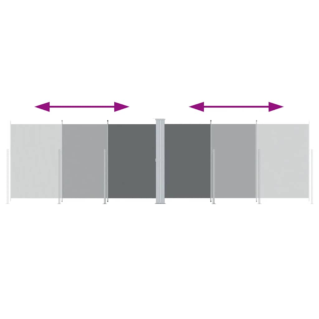 Copertină laterală retractabilă, antracit, 180x600 cm GartenMobel Dekor