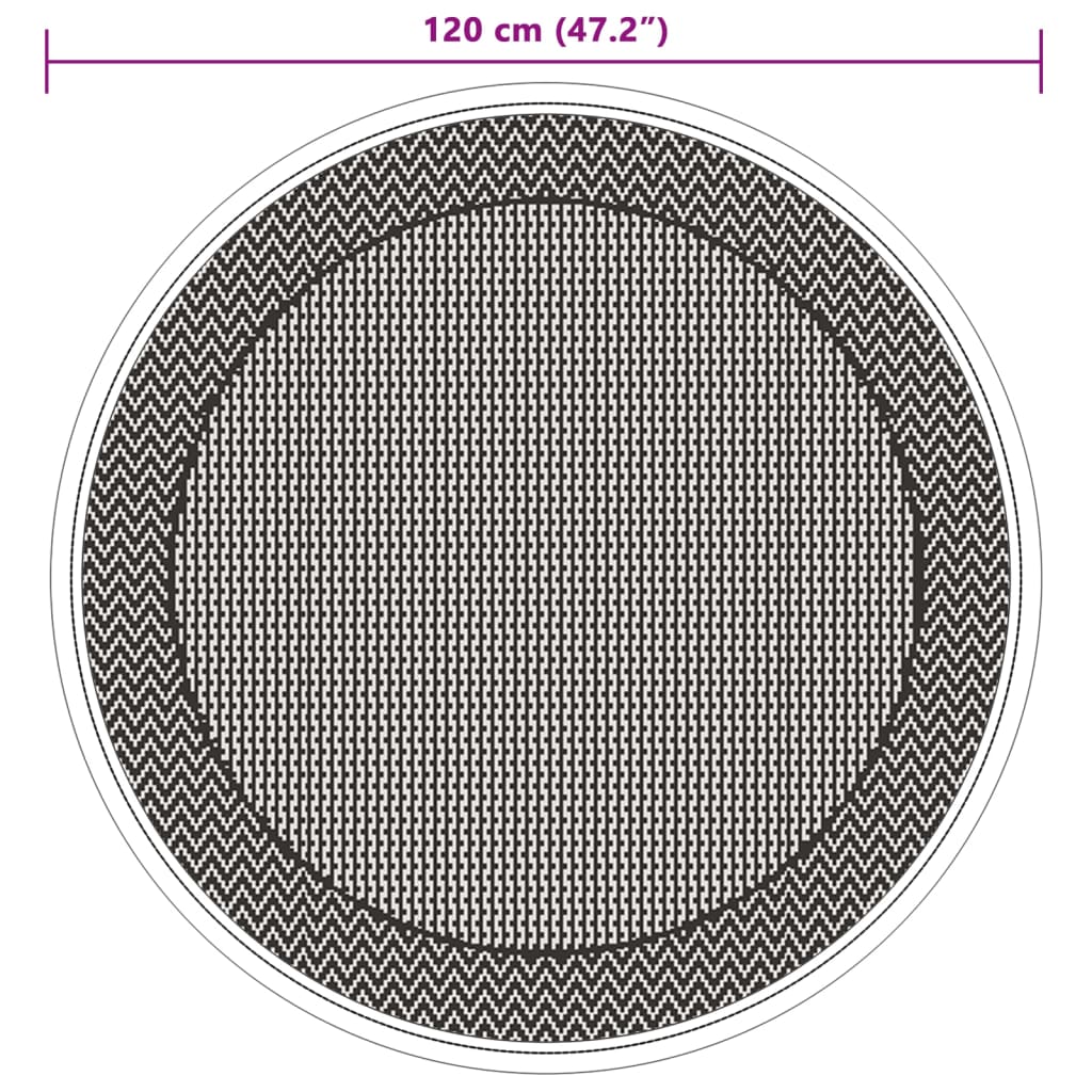 Covor de exterior, ARAKIL verde, Ø120 cm, PP GartenMobel Dekor