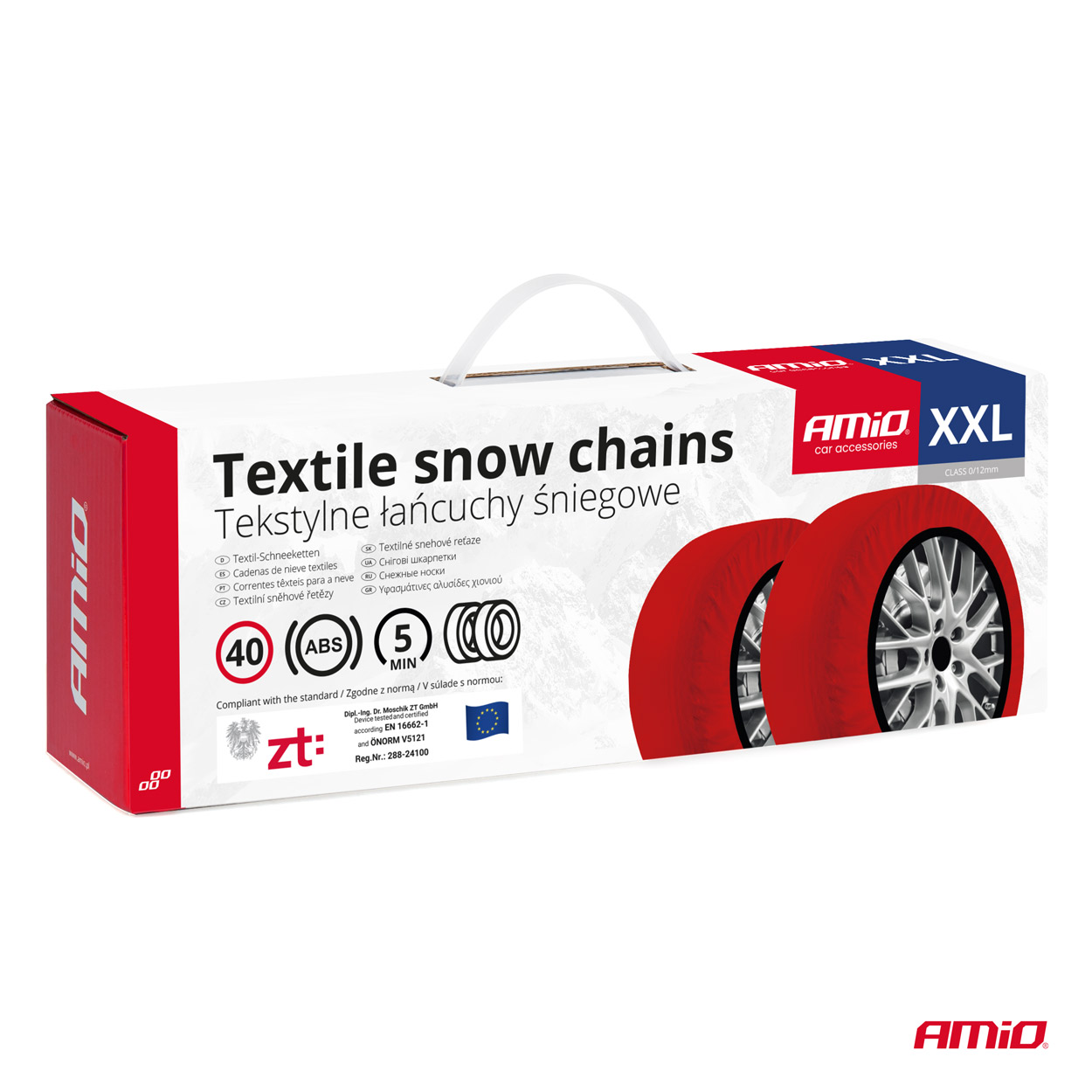 Set 2 lanturi de zapada textile, marime XXL, omologate EN16662-1 si Onorm V5121 FAVLine Selection