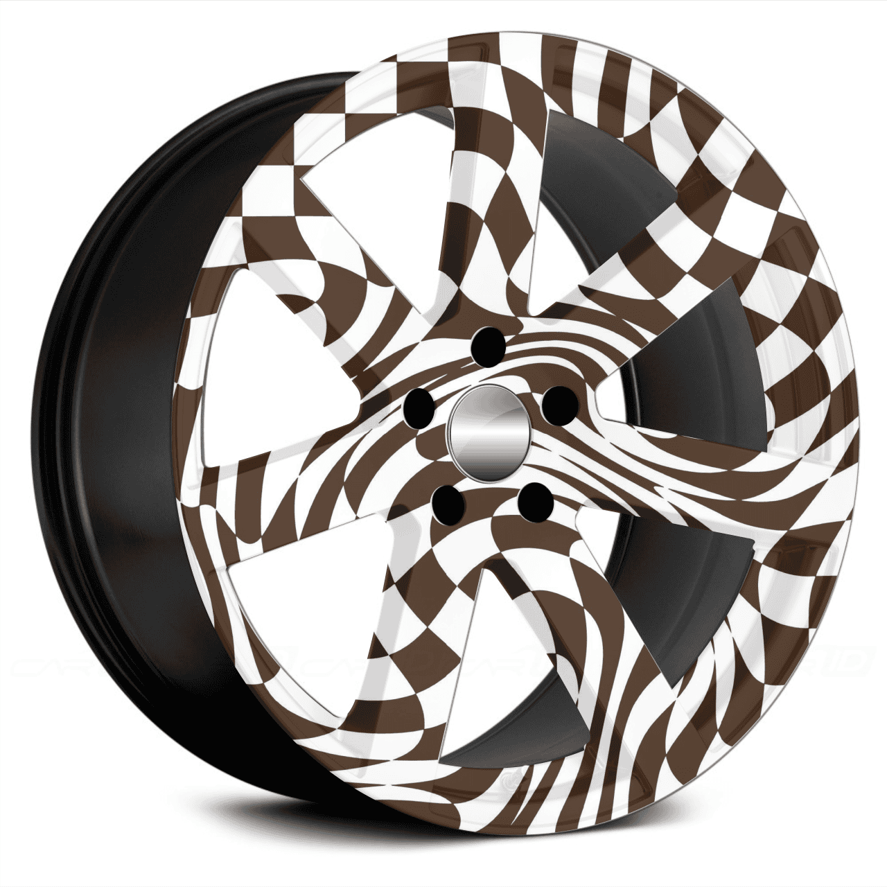 Set 4 Folii Imprimate Outdoor cu EcoSolvent, autoadezive, pentru decorarea jantelor auto, dimetru 60 cm, model FJT-04 FAVLine Selection