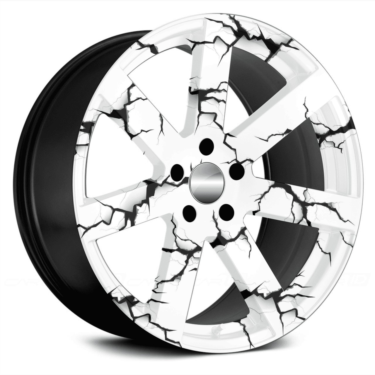 Set 4 Folii Imprimate Outdoor cu EcoSolvent, autoadezive, pentru decorarea jantelor auto, dimetru 60 cm, model FJT-11 FAVLine Selection