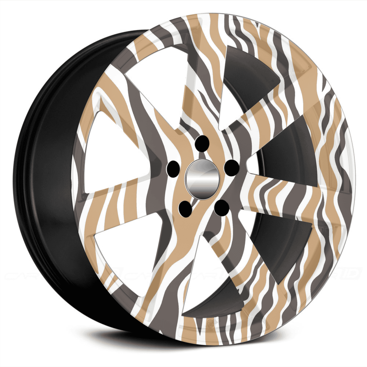 Set 4 Folii Imprimate Outdoor cu EcoSolvent, autoadezive, pentru decorarea jantelor auto, dimetru 60 cm, model FJT-14 FAVLine Selection