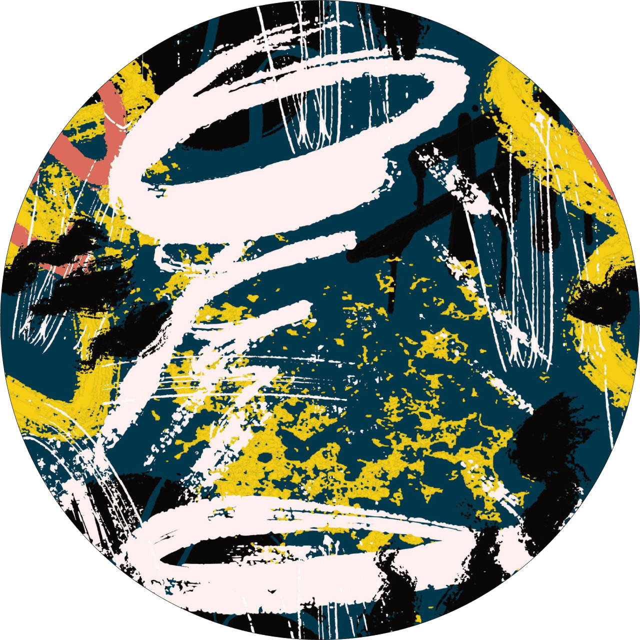 Set 4 Folii Imprimate Outdoor cu EcoSolvent, autoadezive, pentru decorarea jantelor auto, dimetru 60 cm, model FJT-16 FAVLine Selection