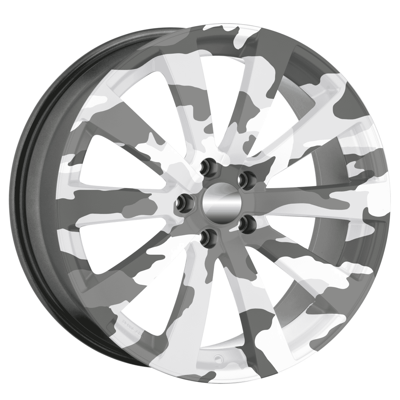 Set 4 Folii Imprimate Outdoor cu EcoSolvent, autoadezive, pentru decorarea jantelor auto, dimetru 60 cm, model FJT-24 FAVLine Selection