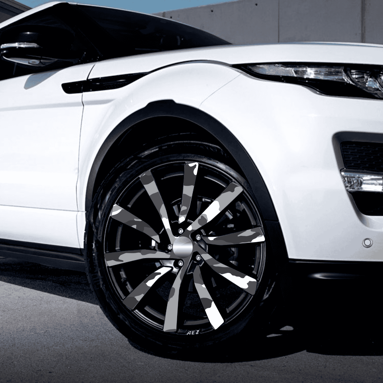 Set 4 Folii Imprimate Outdoor cu EcoSolvent, autoadezive, pentru decorarea jantelor auto, dimetru 60 cm, model FJT-24 FAVLine Selection