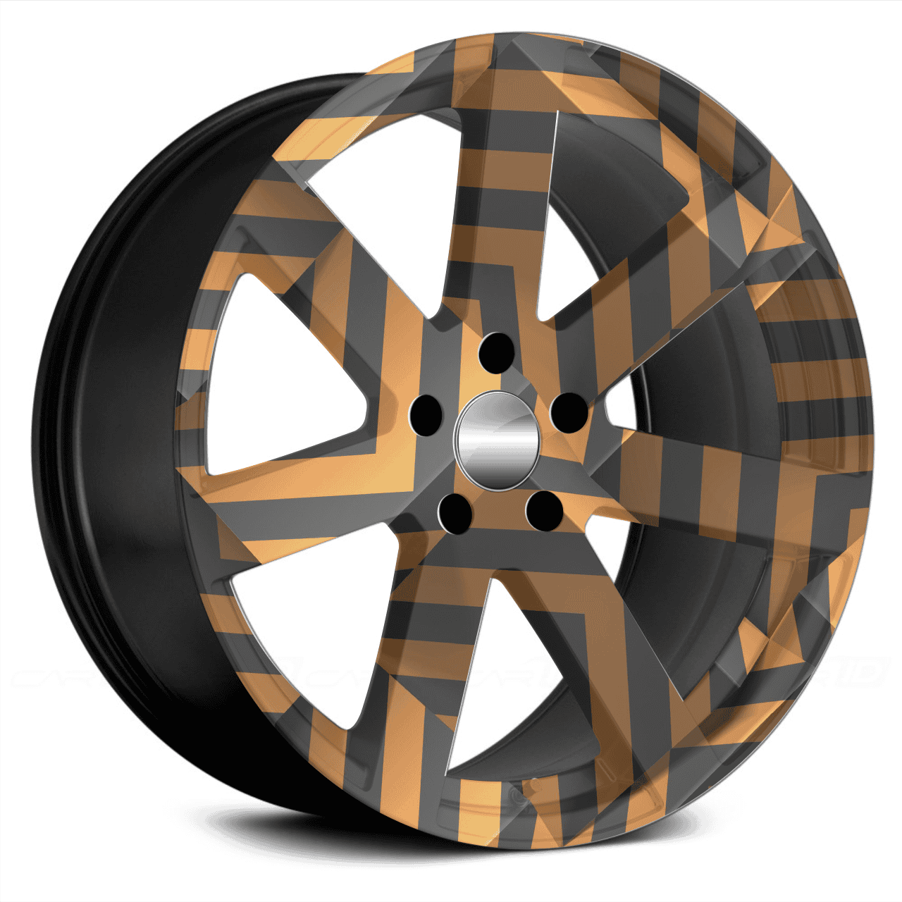 Set 4 Folii Imprimate Outdoor cu EcoSolvent, autoadezive, pentru decorarea jantelor auto, dimetru 60 cm, model FJT-30 FAVLine Selection