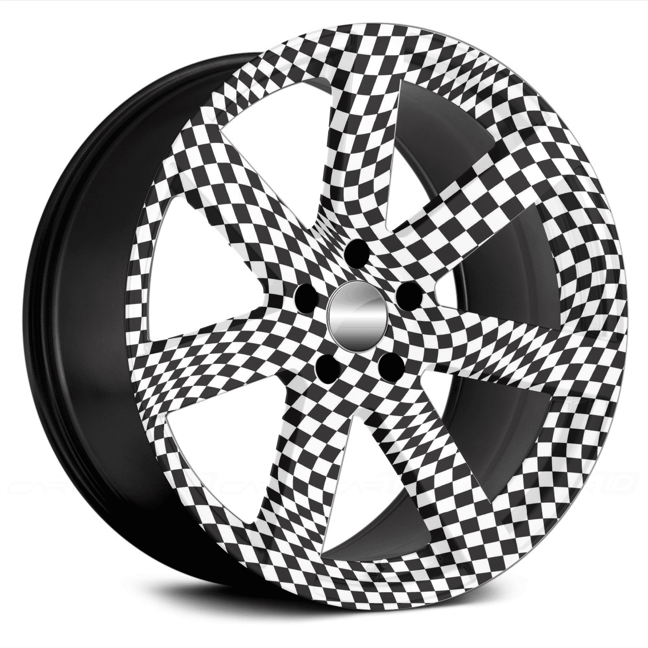 Set 4 Folii Imprimate Outdoor cu EcoSolvent, autoadezive, pentru decorarea jantelor auto, dimetru 60 cm, model FJT-32 FAVLine Selection