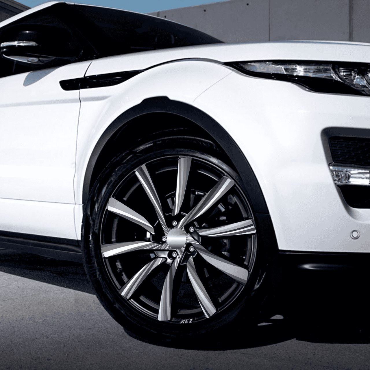 Set 4 Folii Imprimate Outdoor cu EcoSolvent, autoadezive, pentru decorarea jantelor auto, dimetru 60 cm, model FJT-38 FAVLine Selection