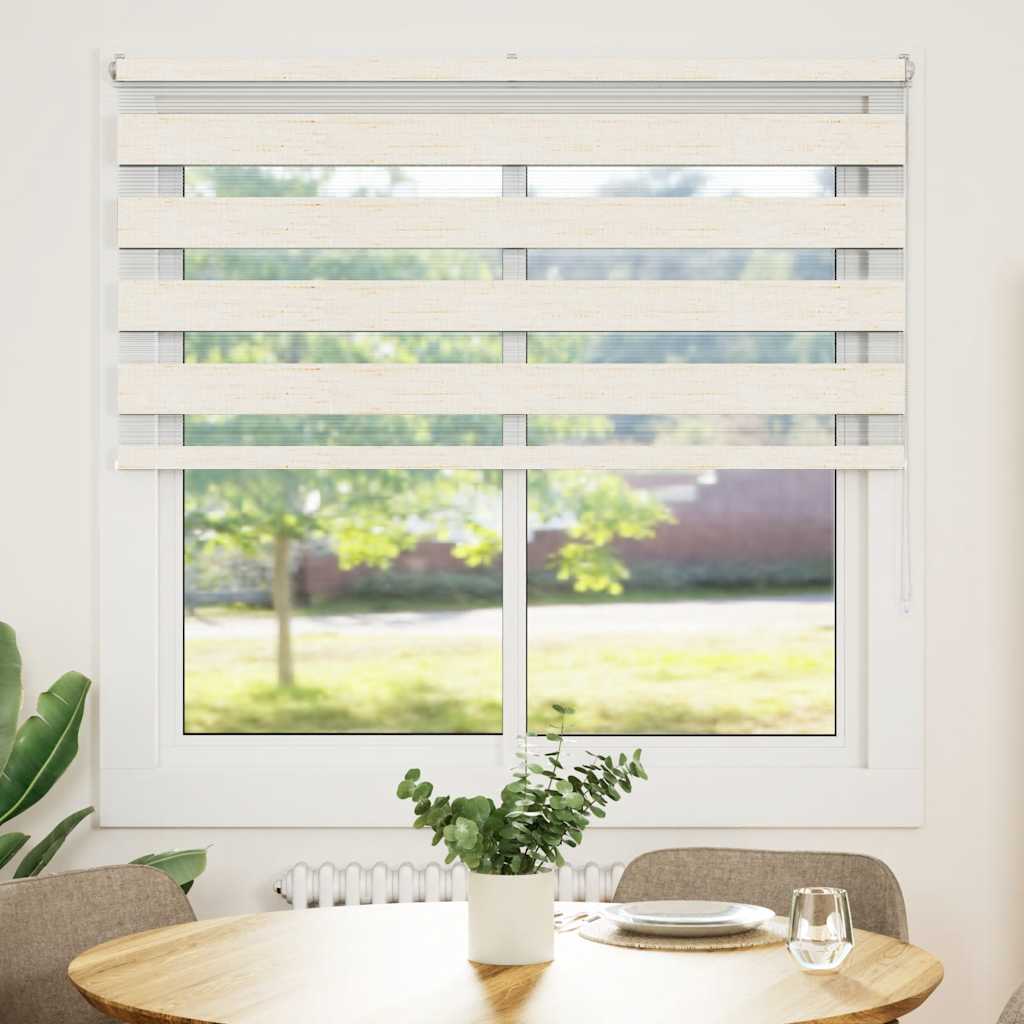 Jaluzea tip zebra 140x100 cm lățime țesătură 135,9 cm poliester GartenMobel Dekor