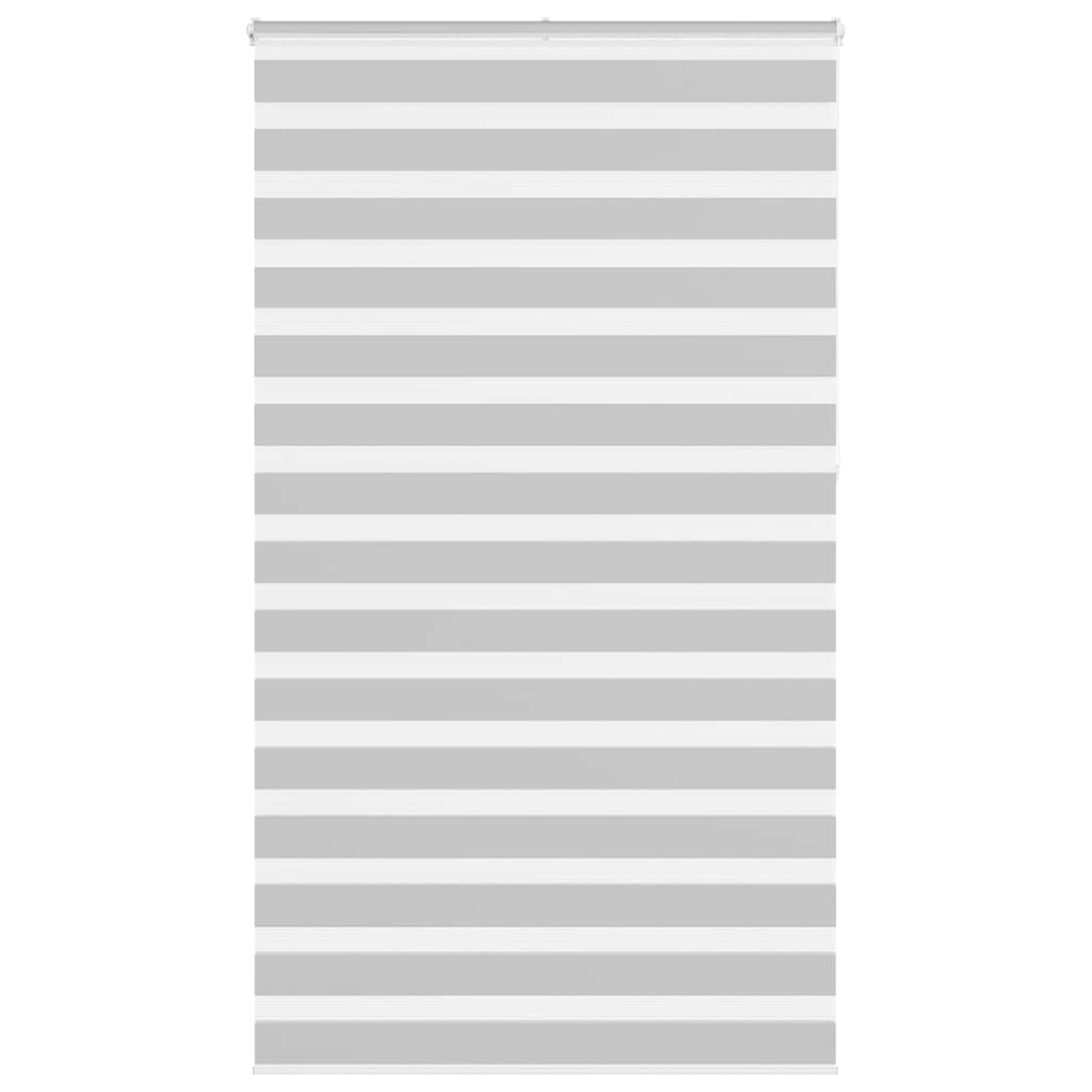 Jaluzea tip zebra gri deschis lățime țesătură 120,9cm poliester GartenMobel Dekor
