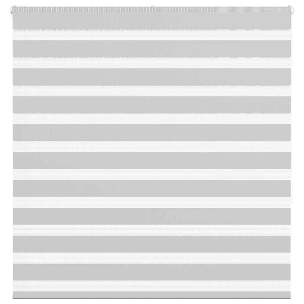 Jaluzea tip zebra gri deschis lățime țesătură 140,9cm poliester GartenMobel Dekor