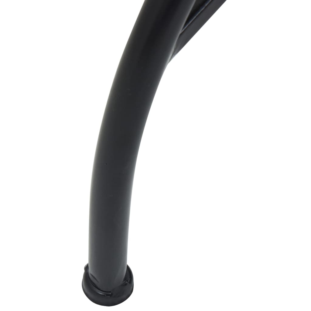 Masă de bistro mozaic, cărămiziu și alb, Ø50x70 cm, ceramică GartenMobel Dekor