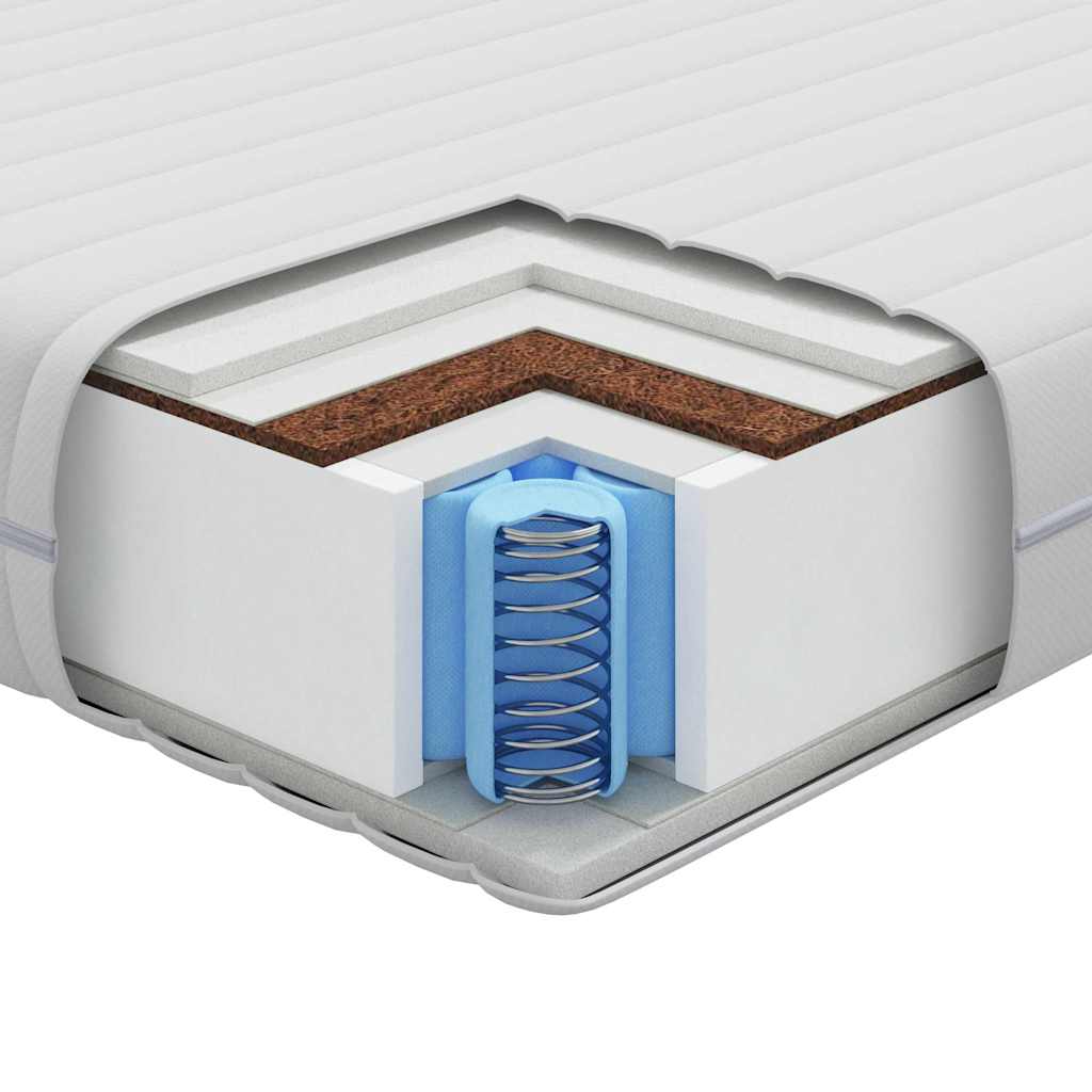 Saltea cu Strat de Nucă de Cocos Alb 70 x 140 cm GartenMobel Dekor