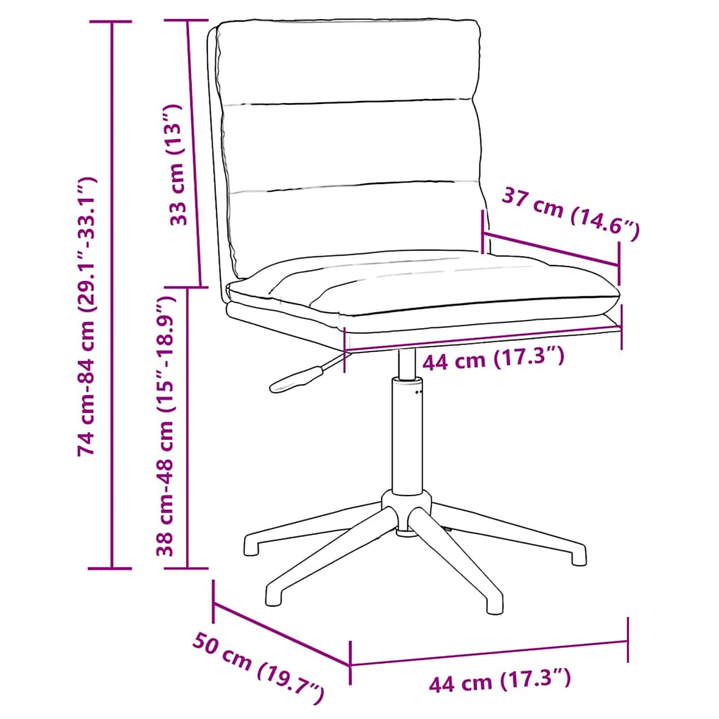 Scaun de sufragerie din piele artificială maro strălucitor GartenMobel Dekor