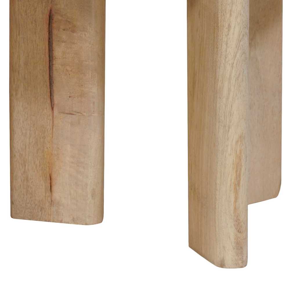 Mese în cuiburi 2 pcs Negru Lemn de mango solid GartenMobel Dekor