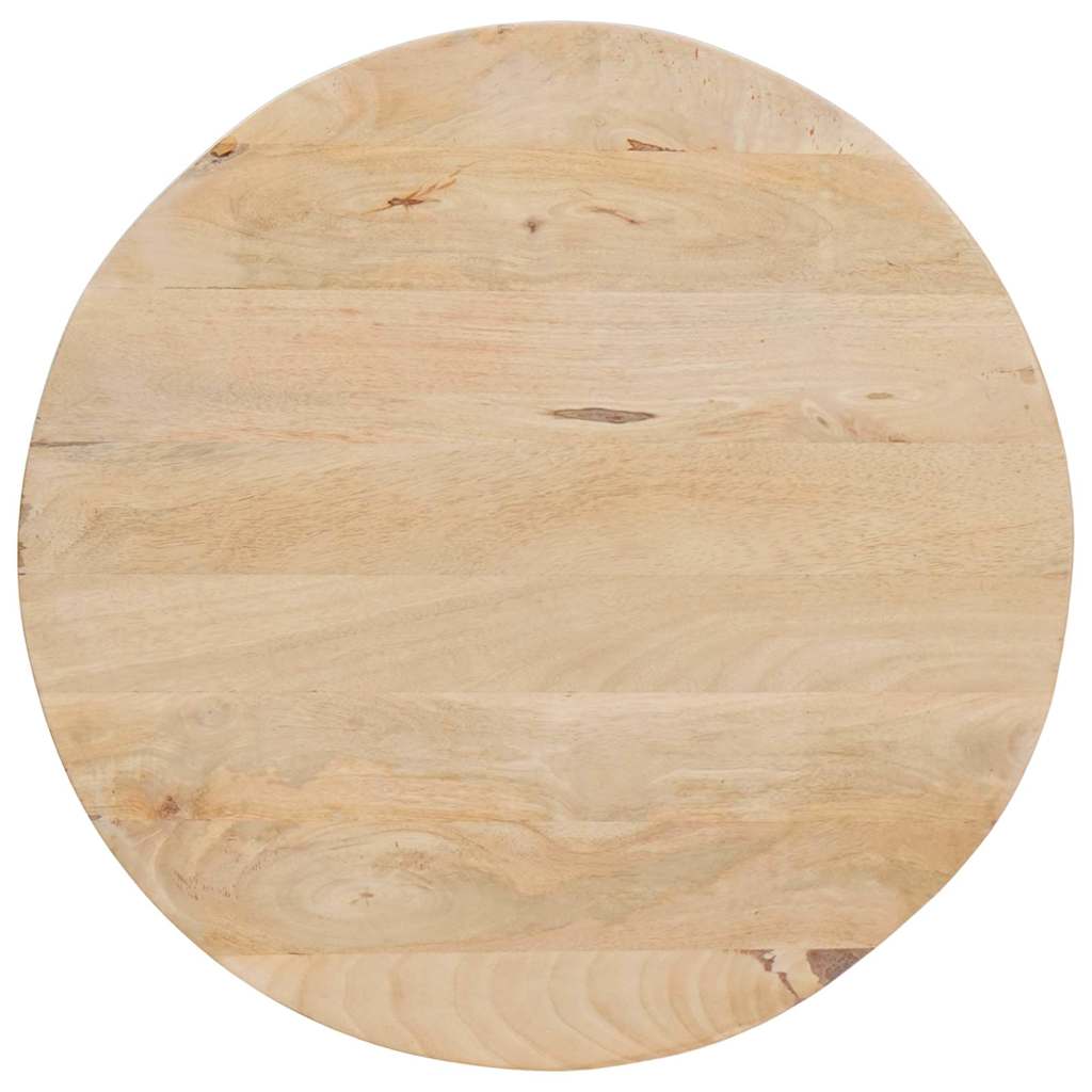 Mese de Cafea Nesting 2 pcs Alb Lemn masiv de mango și oțel GartenMobel Dekor