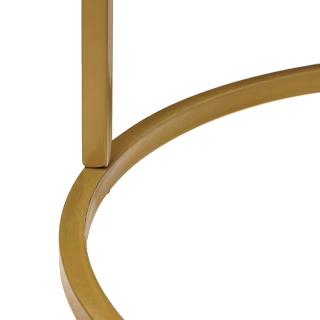 Mese de Cafea Nesting 2 pcs Lemn masiv de mango și oțel GartenMobel Dekor