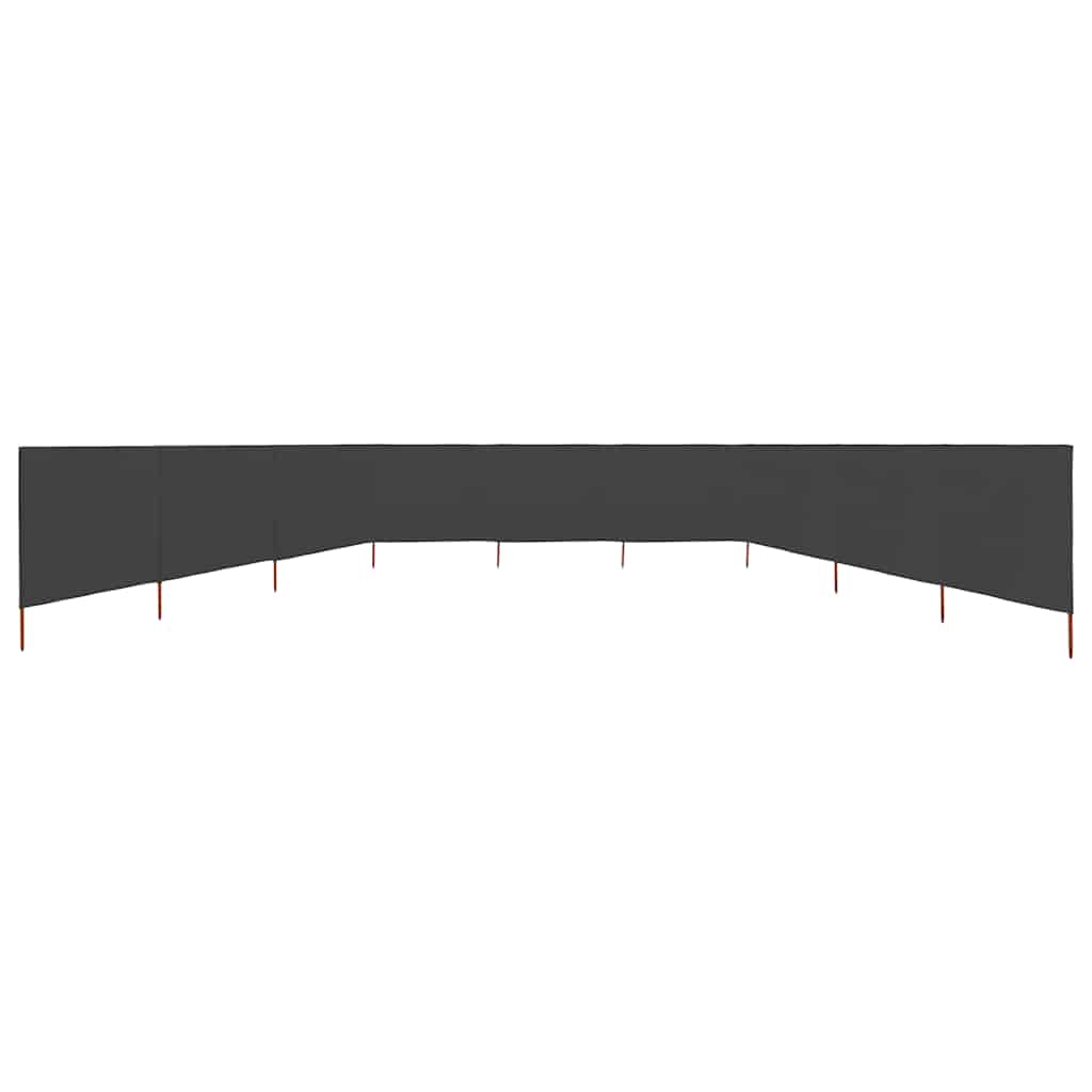Paravan anti-vânt cu 9 panouri, antracit 1200 x 160 cm, textil GartenMobel Dekor