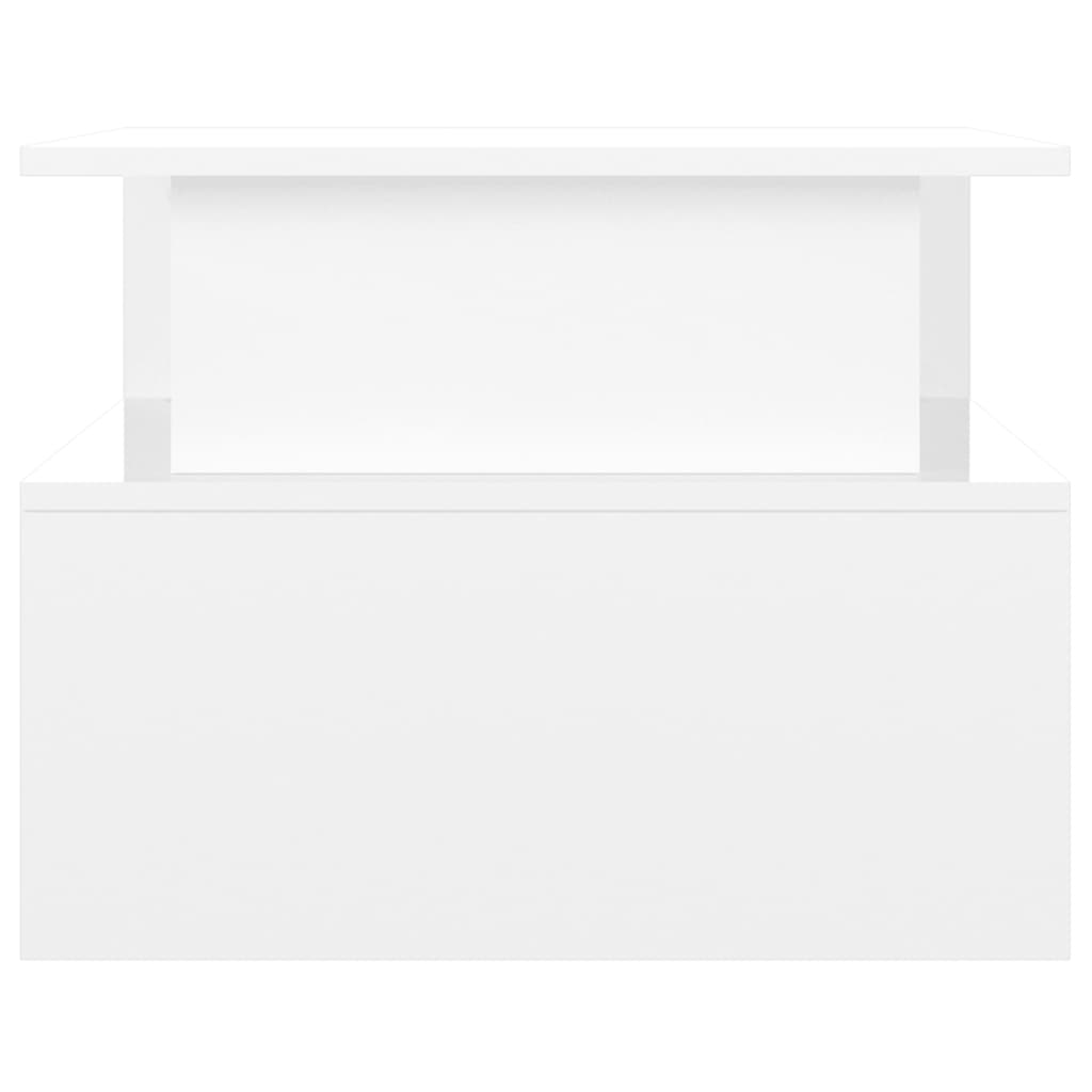 Măsuță de cafea, alb extralucios, 90x55x42,5 cm, lemn compozit GartenMobel Dekor