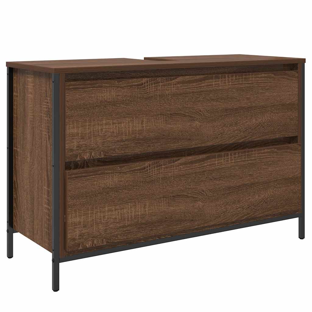 Dulap pentru baie cu sertare, stejar maro, 90x34,5x60 cm GartenMobel Dekor