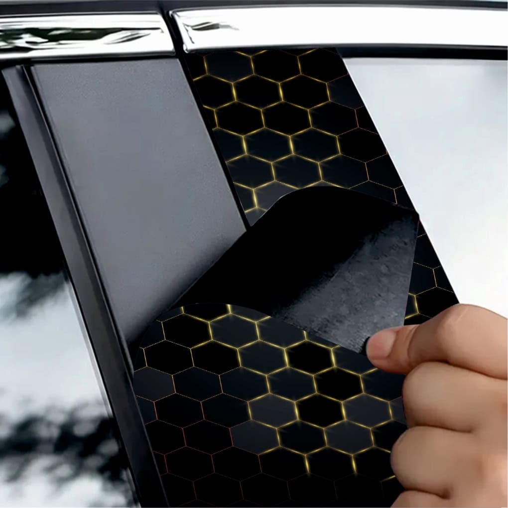 Set 2 stickere decorative pentru stalpii usilor, print autoadeziv de inalta rezolutie, dimensine 2 buc x 50 x 22 cm , cod: AVX-SSU-04 FAVLine Selection