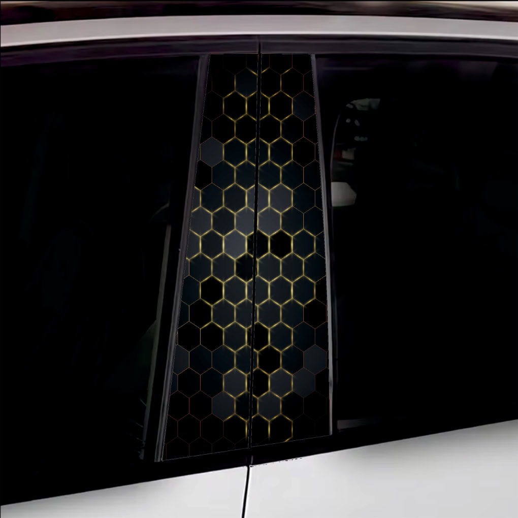 Set 2 stickere decorative pentru stalpii usilor, print autoadeziv de inalta rezolutie, dimensine 2 buc x 50 x 22 cm , cod: AVX-SSU-04 FAVLine Selection