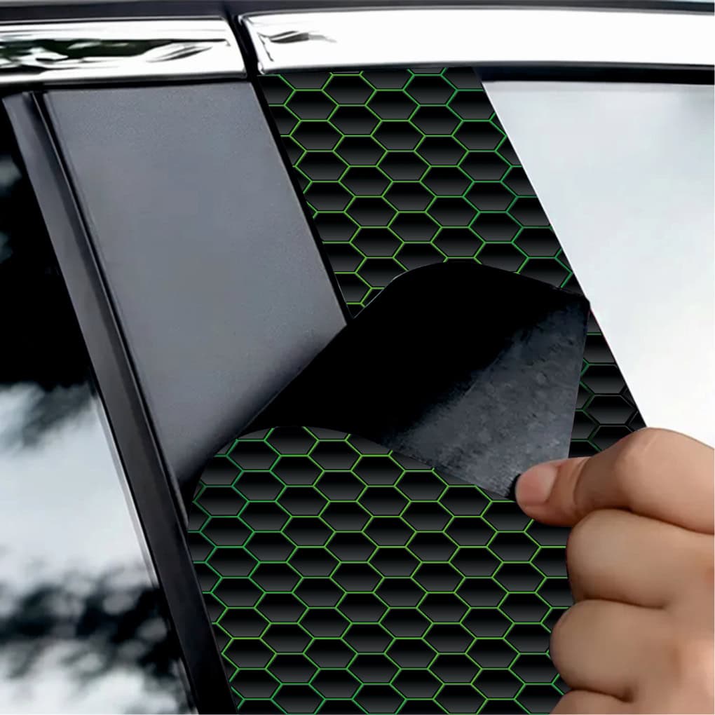 Set 2 stickere decorative pentru stalpii usilor, print autoadeziv de inalta rezolutie, dimensine 2 buc x 50 x 22 cm , cod: AVX-SSU-05 FAVLine Selection