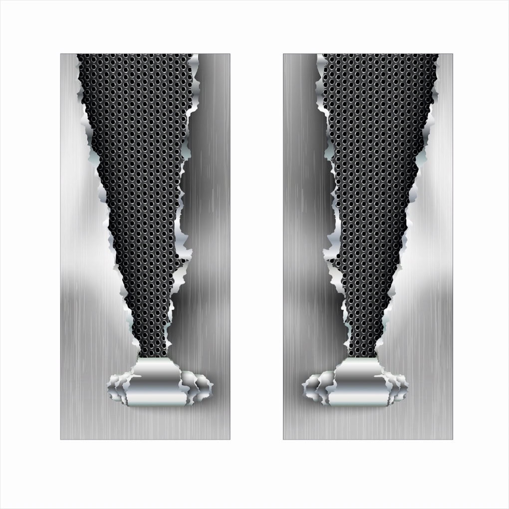 Set 2 stickere decorative pentru stalpii usilor, print autoadeziv de inalta rezolutie, dimensine 2 buc x 50 x 22 cm , cod: AVX-SSU-06 FAVLine Selection