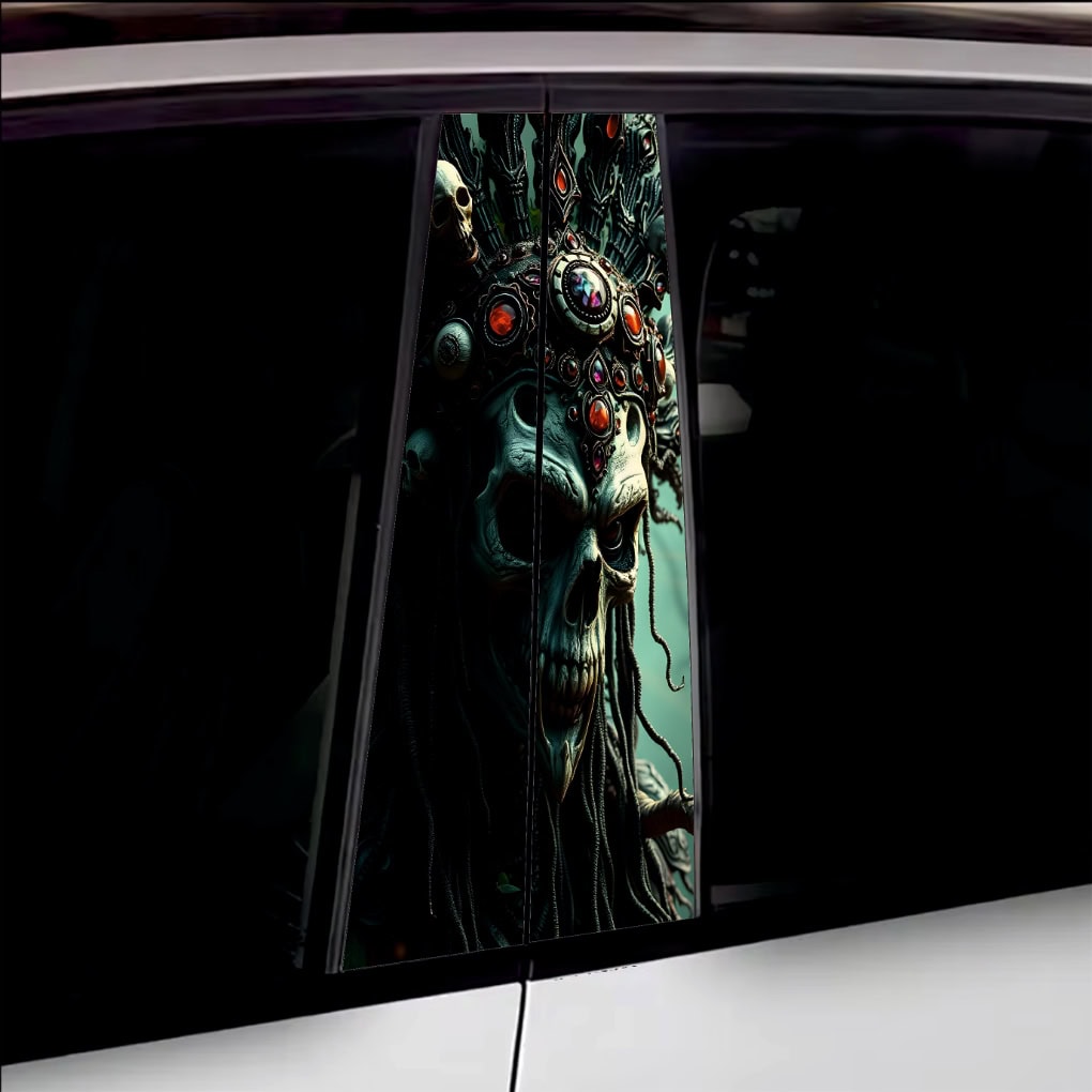 Set 2 stickere decorative pentru stalpii usilor, print autoadeziv de inalta rezolutie, dimensine 2 buc x 50 x 22 cm , cod: AVX-SSU-13 FAVLine Selection