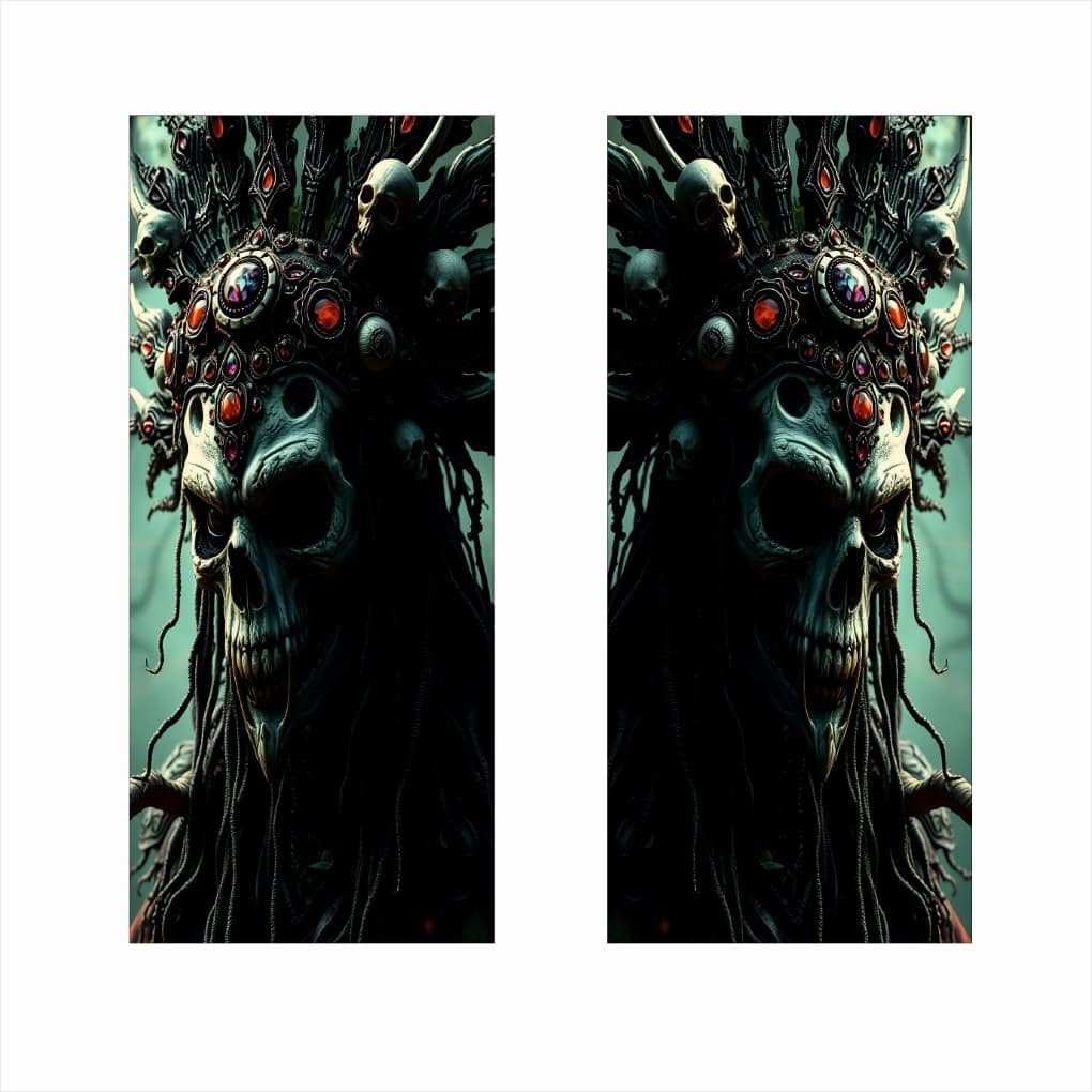 Set 2 stickere decorative pentru stalpii usilor, print autoadeziv de inalta rezolutie, dimensine 2 buc x 50 x 22 cm , cod: AVX-SSU-13 FAVLine Selection