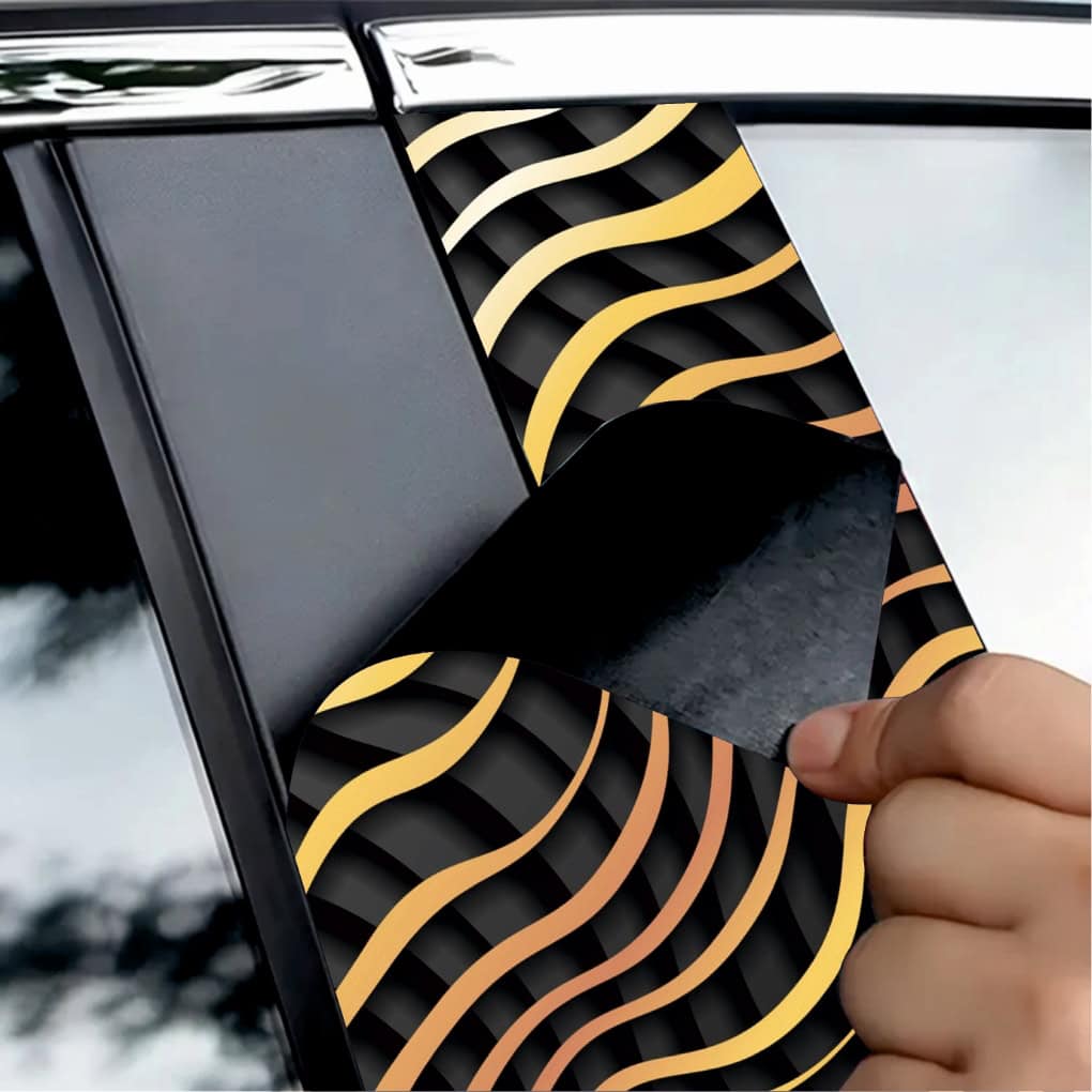 Set 2 stickere decorative pentru stalpii usilor, print autoadeziv de inalta rezolutie, dimensine 2 buc x 50 x 22 cm , cod: AVX-SSU-14 FAVLine Selection