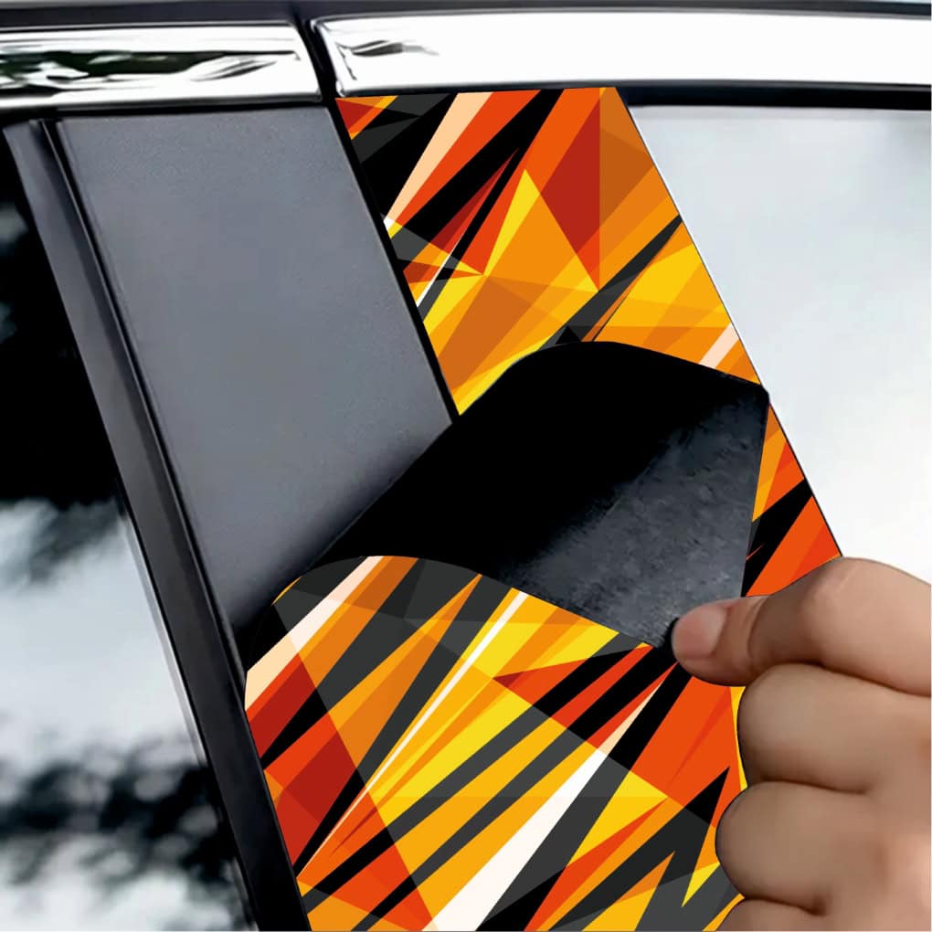 Set 2 stickere decorative pentru stalpii usilor, print autoadeziv de inalta rezolutie, dimensine 2 buc x 50 x 22 cm , cod: AVX-SSU-23 FAVLine Selection