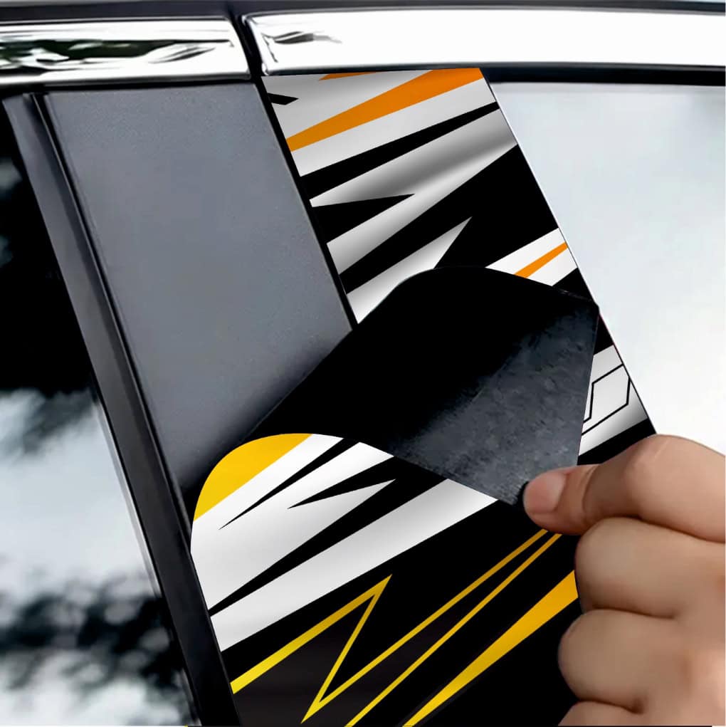 Set 2 stickere decorative pentru stalpii usilor, print autoadeziv de inalta rezolutie, dimensine 2 buc x 50 x 22 cm , cod: AVX-SSU-24 FAVLine Selection