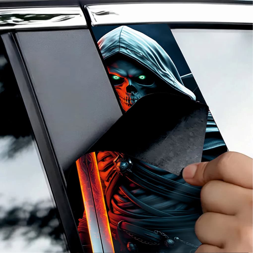 Set 2 stickere decorative pentru stalpii usilor, print autoadeziv de inalta rezolutie, dimensine 2 buc x 50 x 22 cm , cod: AVX-SSU-25 FAVLine Selection